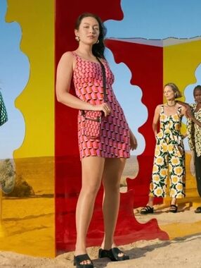 Diane Von‎ Furstenberg Sleeveless Bold Print Mini Dress
